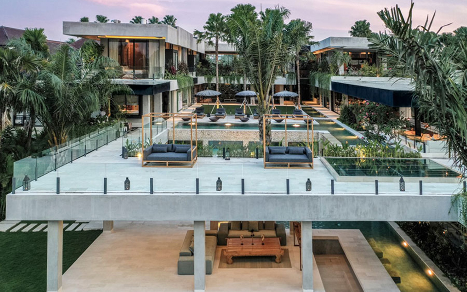 V House pools, gardens and terraces